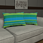 Striped Double Cotton Bedsheet with Pillow Covers