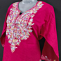 Embroidered Pure Cotton Straight Kurta for Women | Pink