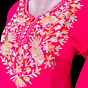 women embroided pure cotton short kurti
