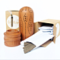 STRAW_ Incense Stick Stand with Pure Dhuna_Natural Resin_ Sticks 100pcs  COMBO