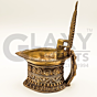 Gaja Laxmi Diya - Puja Accessories - GI Certified Bengal Dokra