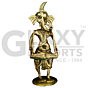 God 4-inch musical Ganesh with Tabla- GI Certified Bengal Dokra