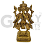 God 5-inch Dancing Ganesh With Tabla - GI Certified Bengal Dokra
