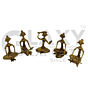 Lady Working Group-set of 5 - Home Decor - GI Certified Bengal Dokra