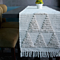 Handloom Table Runner Natural Triangle