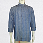 Handloom Linen shirt | Oxford Blue