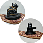 Hand-Painted Marble Shivling & Nandi Idol | 3 Inches