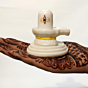 Hand-Painted Marble Shivling & Nandi Idol | 3 Inches
