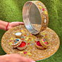Shop the Santarms Karwa Chauth Pooja Thali Set with decorative thali, chalni sieve, lota kalash, diya holder, kumkum box & sindoor container. Perfect for Karwa Chauth, Diwali, Teej & other Hindu festivals. Durable, lightweight, easy to clean & reuse.