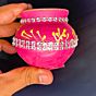Santarms Small Clay Matki eco friendly mitti pot with mirror work best for festivals décor and gifting Made in India handmade and traditional