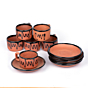 Terracotta Tea Cup Set with Saucer | Set of 6