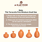 Terracotta Miniature Pots for Home Decorative (5 Piece)
