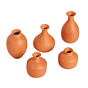 Terracotta Miniature Pots for Home Decorative (5 Piece)