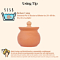 Dahi Handi Curd Pot with lid 500 ML Terracotta