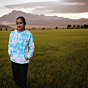 Unisex Tie-Dye Hooded Sweatshirt - Full Sleeve Blue