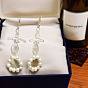 Silver Wire Pearl Earrings
