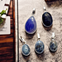 Royal Teardrop Glow Silver Pendant 