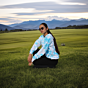 Unisex Tie-Dye Hooded Sweatshirt - Full Sleeve Blue