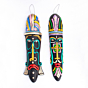 Terracotta Tribal Mask Wall Hanging