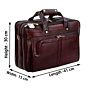 Genuine Leather Laptop Office Organiser Messenger Executive Bag For Men