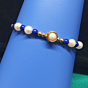 Elegant Blue & White Pearl Rakhi