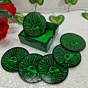 Green Butterfly Painting coaster