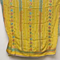 Pure Chinon Hand Embroidered Phulkari Dupatta with Chiffon Base | Yellow