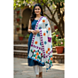 White Dupatta with Colorful Applique Motifs | Ethnic Casual Stole