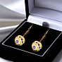 Multicolour Drop Earrings | Ball Shaped
