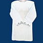 Women Embroidered Pure Cotton white short Kurta  