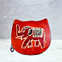 Genuine leather Small Coin Purse | Elephant Design | Red