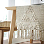 Handloom Table Runner Natural Triangle