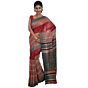 Handwoven Bhagalpuri Tussar Silk Printed Saree