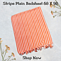 Pure Cotton Handmade Bedsheet - Orange