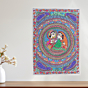 Handmade Madhubani Painting of Radha Krishna | 30x12 Inches