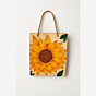 Hand-Painted Sunflower Mini Paper Gift Bag