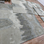 Hand made carpet Wool and Viscose rug