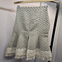 Handmade Organic Cotton Skirt ThlanPar Pattern I Off White 