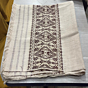 Handmade Cotton Embroidered Stole I Off white 