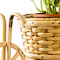Handmade Cane & Bamboo Cycle Rikshaw Planter