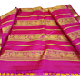 Handmade silk saree orange
