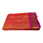 Handmade silk saree orange