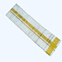 Silk Dhothi | White Colour Dhothi with Golden Zari wide stripe border | AT 5056 | 50 Kulikai Border size