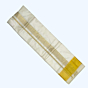 Silk Dhothi with Diamond Zari Check Border | Mini Line Stripe | Cream | AT 4773
