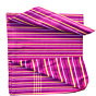 Handloom Cotton Striped Multi Colour Bedsheet