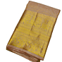 Luxury Salem Handloom Silk Saree with Intricate Zari Weaving |Beige Silk Saree with Traditional Temple Border