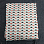 Tantu Aqua Geo Triangle Printed Cotton Fabric