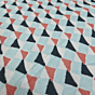 Tantu Aqua Geo Triangle Printed Cotton Fabric