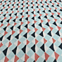 Tantu Aqua Geo Triangle Printed Cotton Fabric