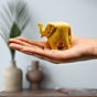 Handcrafted Wooden Small Elephant Sculptures | Set of 2